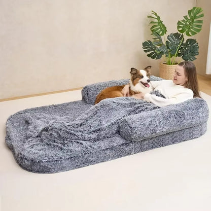 Foldable Human-Size Dog Bed – Orthopedic Memory Foam