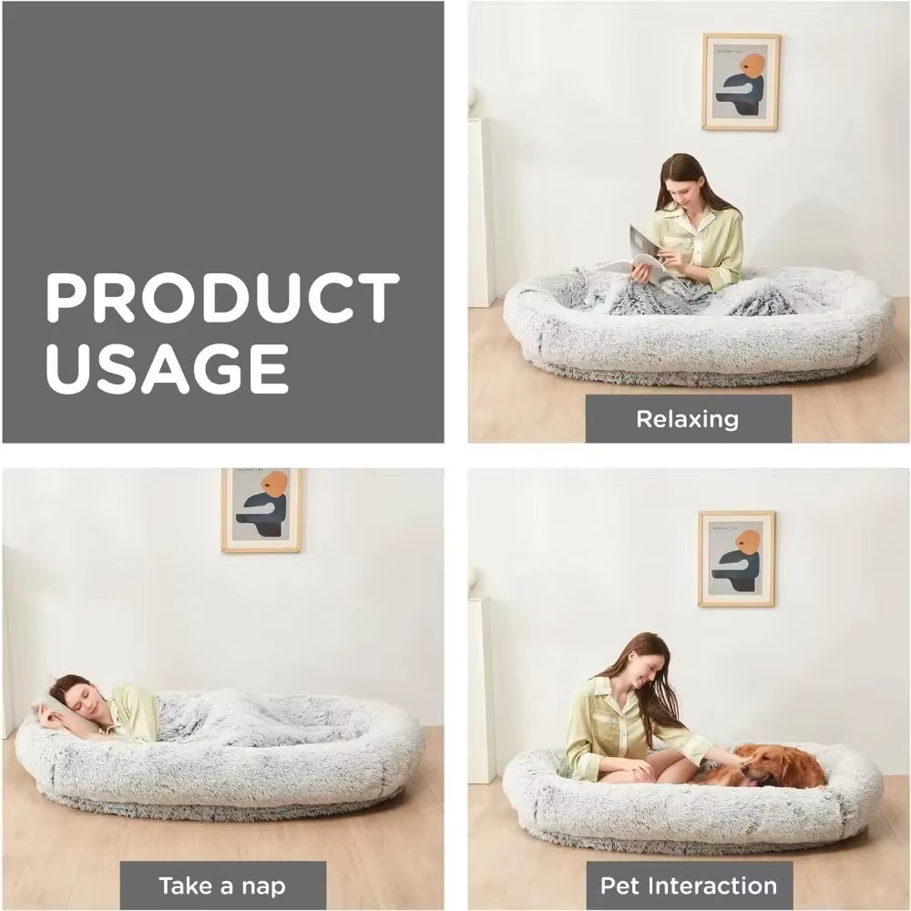 Luxury Human-Sized Dog Bed 