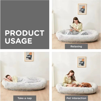 Luxury Human-Sized Dog Bed 