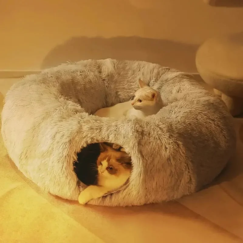 Plush Cat Tunnel Donut