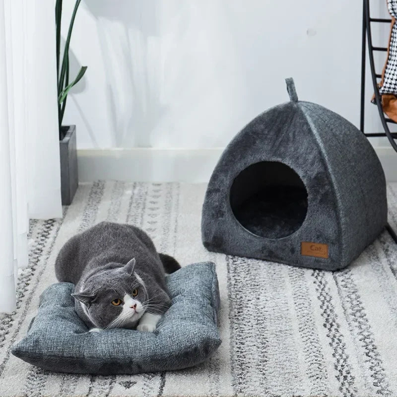 Cozy Triangle Cat Nest