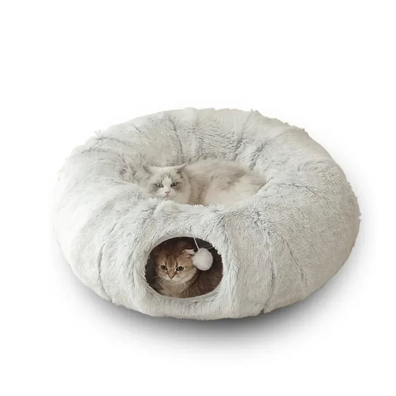 Plush Cat Tunnel Donut