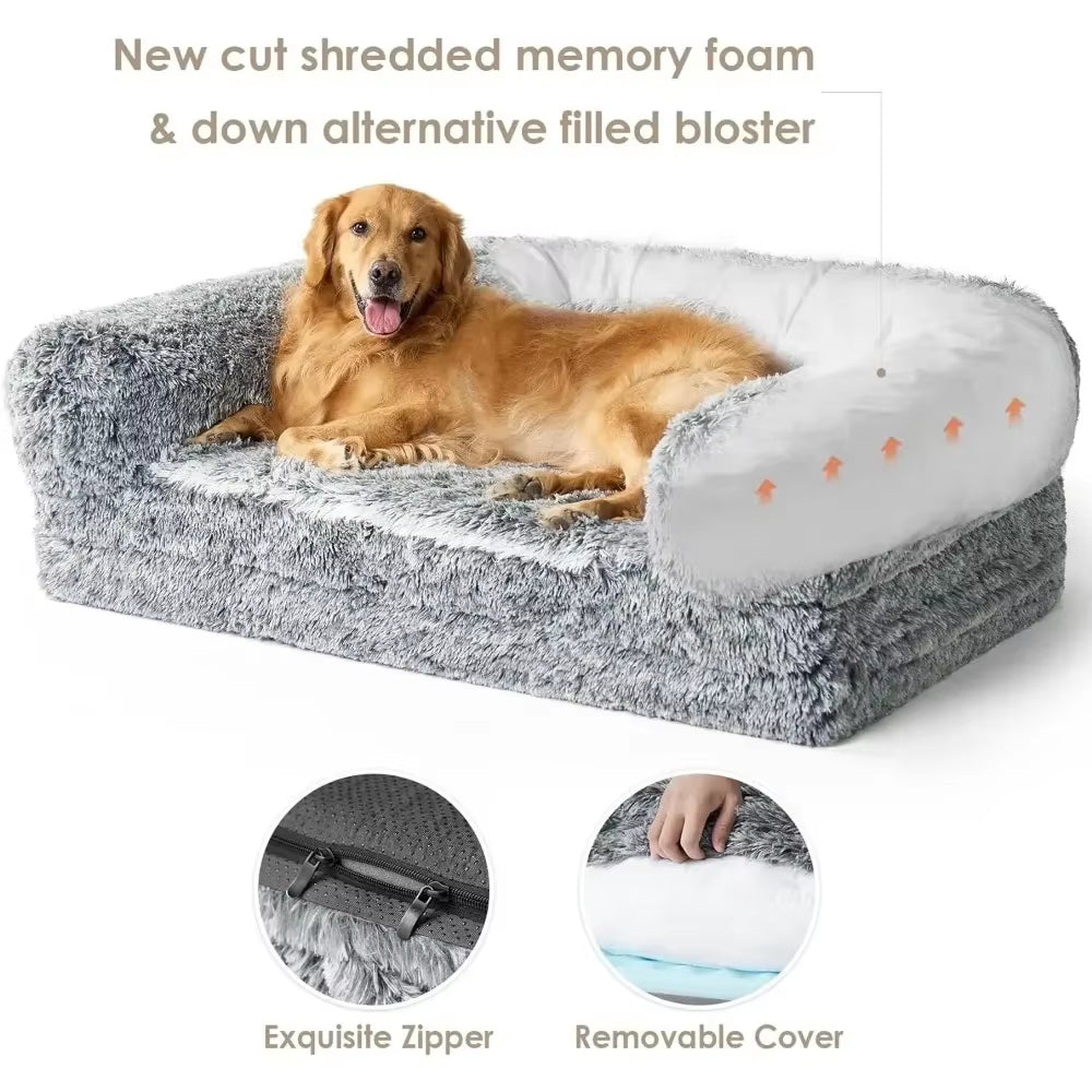 Foldable Human-Size Dog Bed – Orthopedic Memory Foam